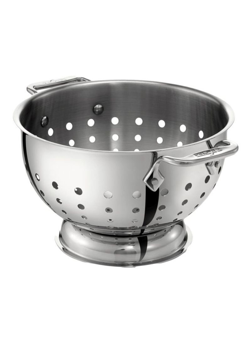 Stainless Steel Colander Silver 4.73L