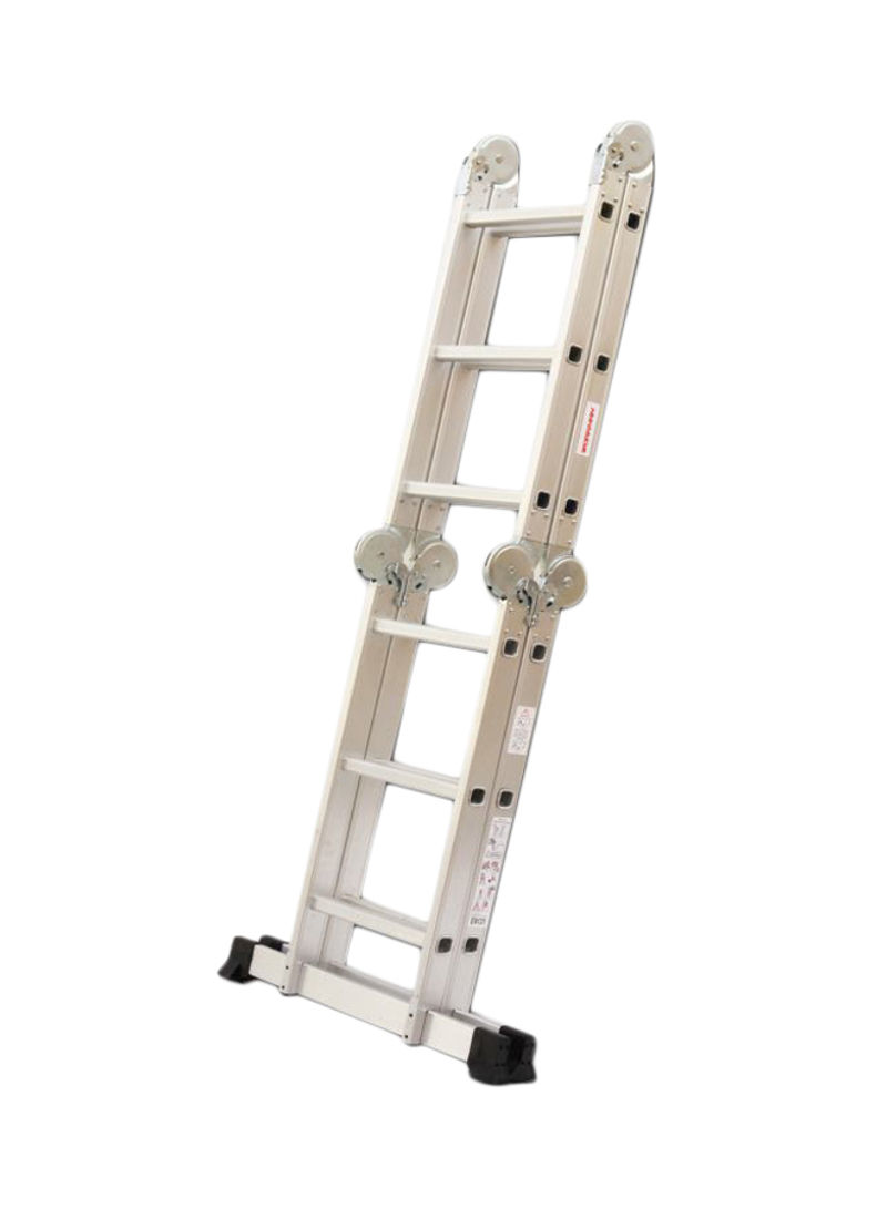 Multipurpose Steps Ladder Silver/Black 4x5meter