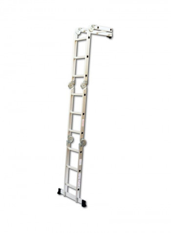 Multipurpose Steps Ladder Silver/Black 4x5meter