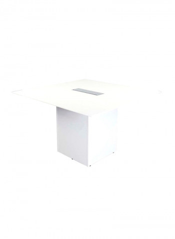 Projekt 7 Square Shaped Drafting Table White 120x120x75centimeter