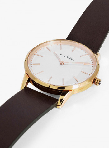 Men's Leather Analog Watch PS0100002