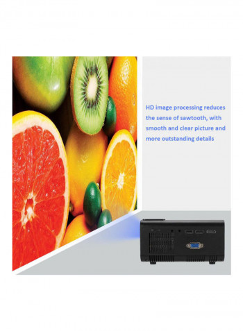 Home Theater LED Projector 1080P Android W13-B3 Black
