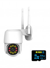 IP66 Outdoor Security Surveillance Camera With 64GB TF Card white