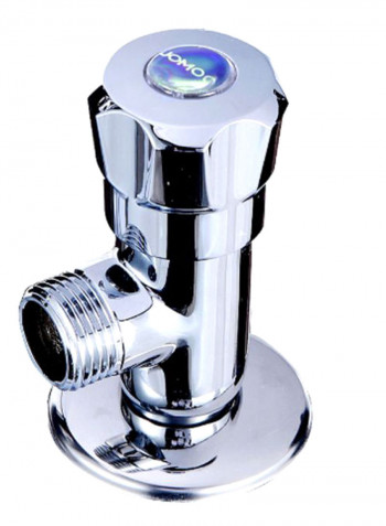 Bathroom Hardware Splayed Eight-Door Valve Silver 15centimeter