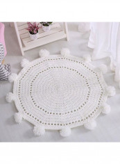 Anti-Skid Soft Area Rug White One Size