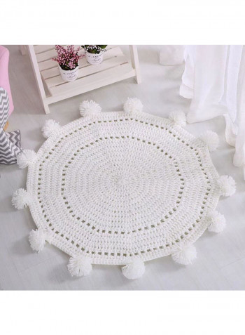 Anti-Skid Soft Area Rug White One Size