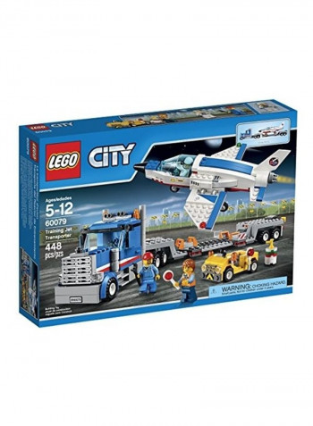 448-Piece City Training Jet Transporter Building Toy