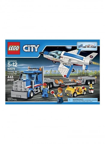 448-Piece City Training Jet Transporter Building Toy