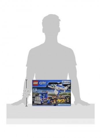448-Piece City Training Jet Transporter Building Toy