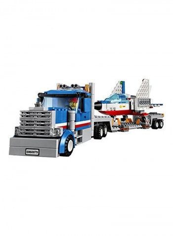 448-Piece City Training Jet Transporter Building Toy