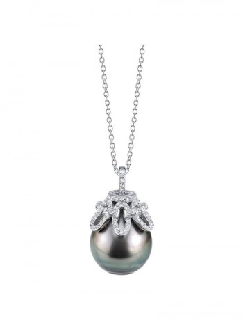 925 Sterling Silver Pendant Necklace With Pearl