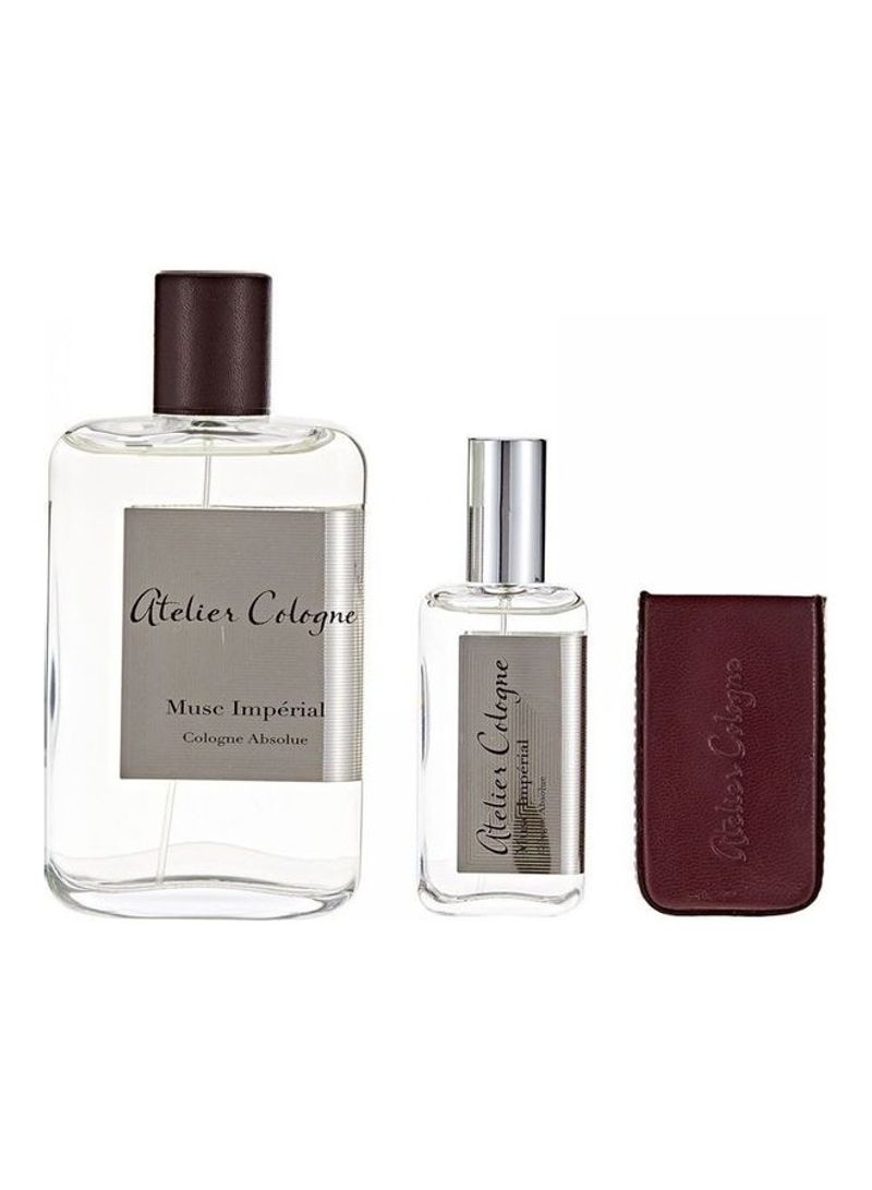 Musc Imperial Absolue Set (Cologne Absolue Spray + Refillable Spray + Leather Case) 130ml