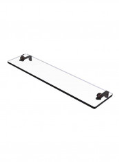 Vanity Beveled Edges Glass Shelf Brown/Clear 22inch