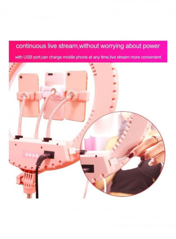 Adjustable Holder Portable Light 20inch Pink