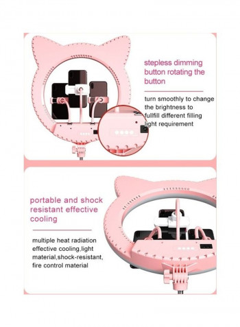 Adjustable Holder Portable Light 20inch Pink