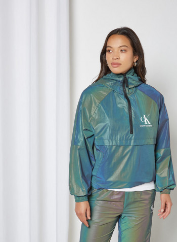 Iridescent Anorak Jacket Iridescent Reflective