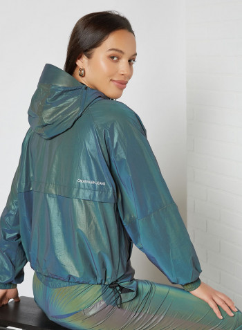 Iridescent Anorak Jacket Iridescent Reflective