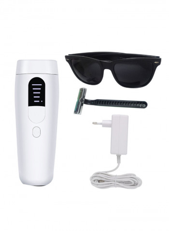 IPL And Hair Laser Removal System Kit أسود/أبيض