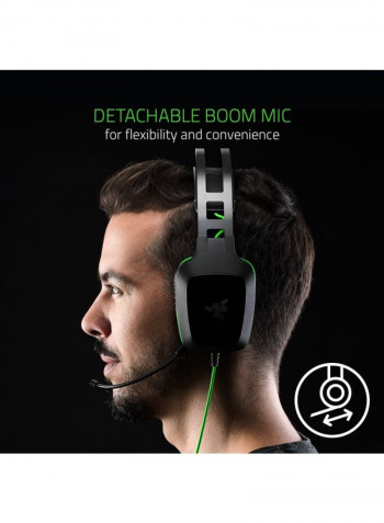 Electra V2 Over-Ear Wired Gaming Headphones With Mic Black