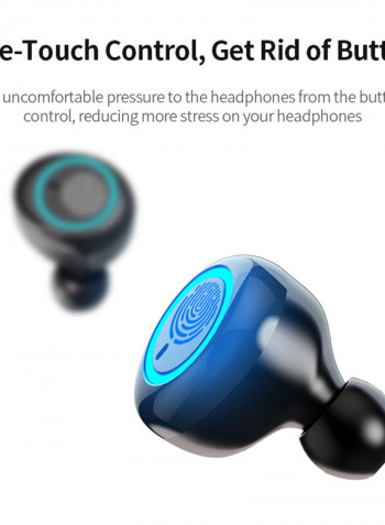 TWS Wireless Earphones Chargeable Headsets Black/Grey