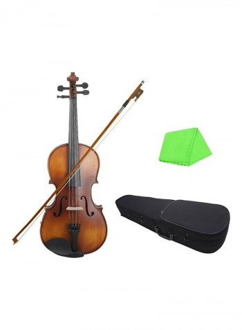 Electric Violin With Bag And Cleaning Cloth
