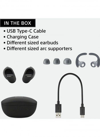 Truly Wireless Sports In-Ear Earphones Black