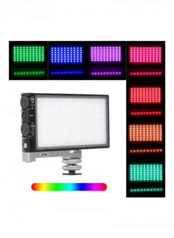 5-Piece LED Photography Lamp Set Black