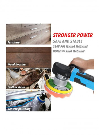 Dual Action Polishing Machine Blue/Black 35x13.5x15centimeter