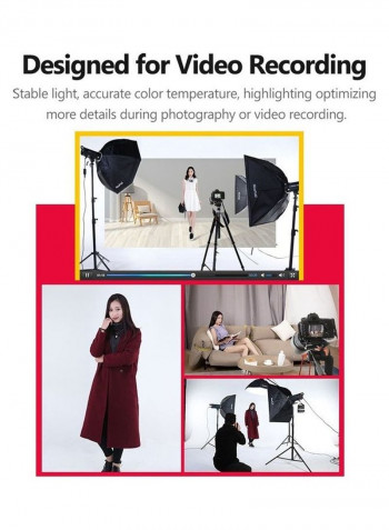 Photography LED Video Light with Wireless Control Black/White