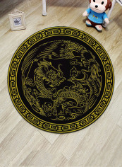 Soft Floor Rugs Multicolour 140 x 140centimeter