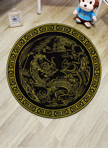 Soft Floor Rugs Multicolour 140 x 140centimeter
