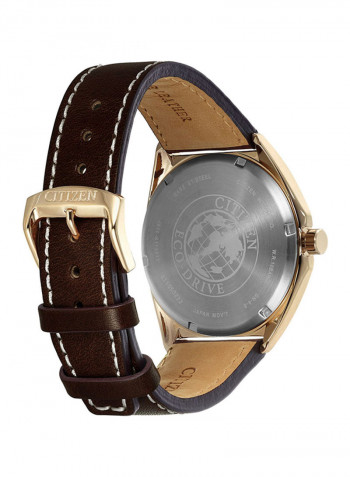 Men's Leather Analog Watch AW1573-11L