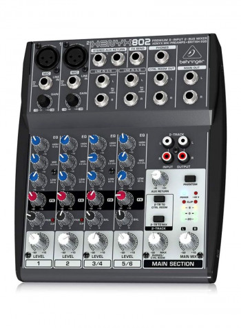 Xenyx 802 Mixer Black/Blue/White