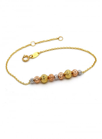 Real Gold Adjustable Bracelet Gold/Silver