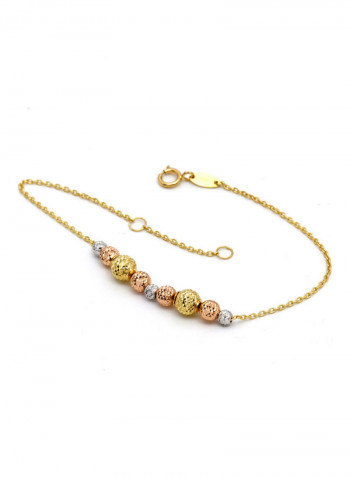 Real Gold Adjustable Bracelet Gold/Silver