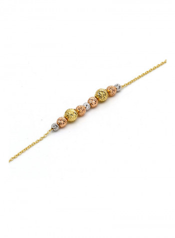 Real Gold Adjustable Bracelet Gold/Silver