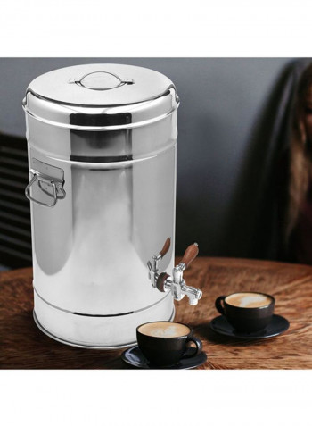Stainless Steel Compact Tea Urns Silver 34x34x59cm