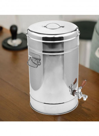 Stainless Steel Compact Tea Urns Silver 34x34x59cm
