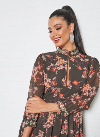 Floral Maxi Dress Multicolour