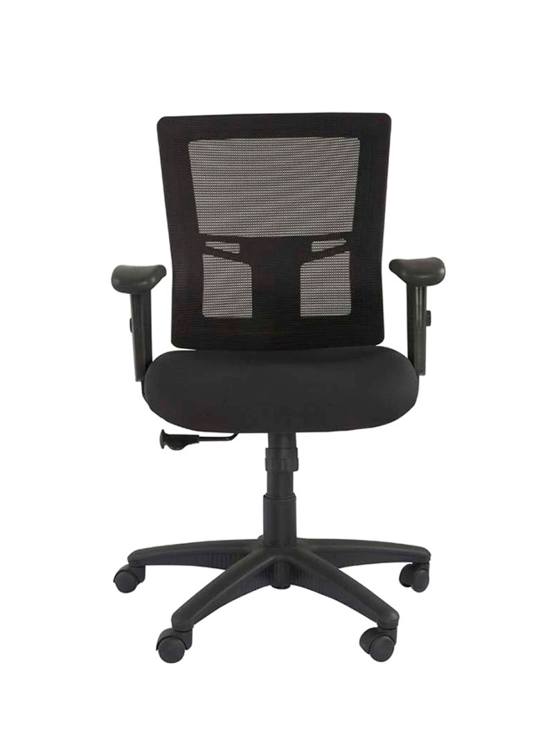 Isu Low Back Mesh Chair Black 50x46centimeter