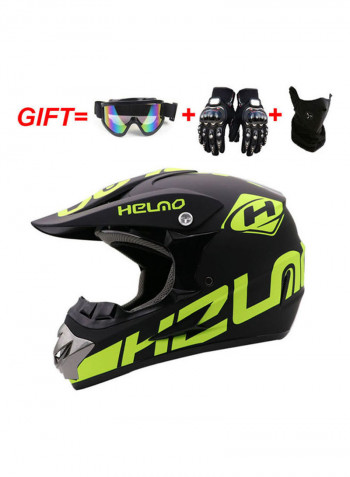 Off-Road Full Covered Motorcycle Helmet 34x34x34cm