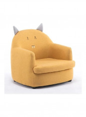 Children Animal Cartoon Baby Sofa Yellow 57 x 54 x 49cm