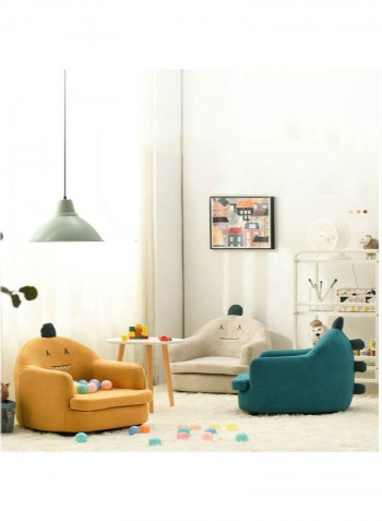 Children Animal Cartoon Baby Sofa Yellow 57 x 54 x 49cm