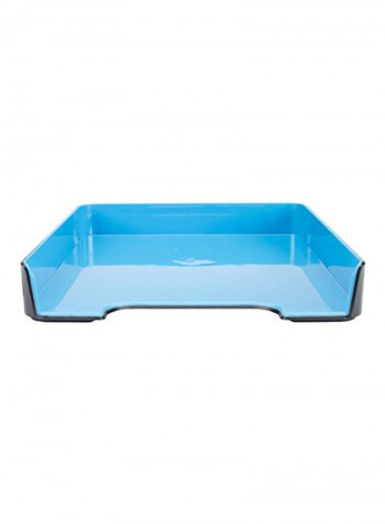 Fusion Letter Tray Black/Blue