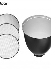 Andoer 45 Degree Bowens S-Type Mount Reflector Diffuser Lamp Shade 11inch Black