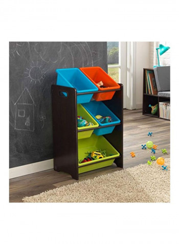 Storage Bin Blue/Green/Orange