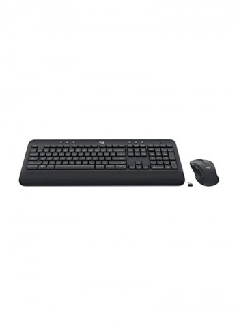 Advanced Wireless Keyboard and Mouse Set Black