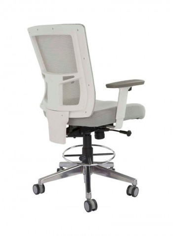 High Back Ergonomic Mesh Office Chair With Draft Kit White 25x25x45cm