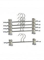 10-Piece Non Slip Space Saving Clothes Hanger Silver 12inch