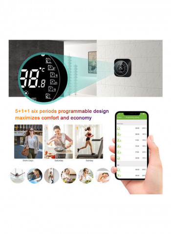 Wi-Fi Smart Thermostat Black